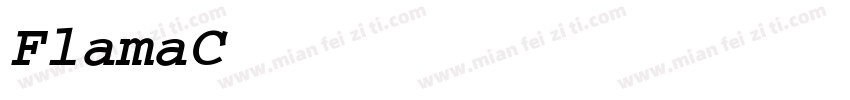 FlamaCondensed Boldo字体转换
